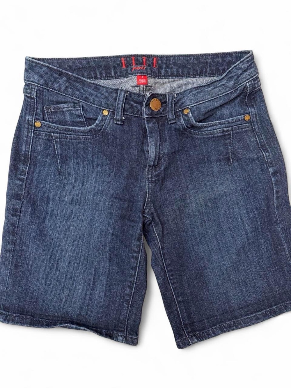 Elle Paris Dark Denim Shorts